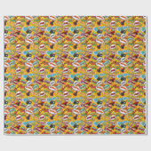Stripboek Pop Art Explosies Cadeaupapier (Vlak)