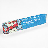 Stripboek Pop Art Flash ZOMG Naambordje