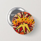 Stripboek Pop Art KA-POW! Ronde Button 5,7 Cm (Voorkant /achterkant)