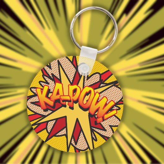 Stripboek Pop Art KA-POW Sleutelhanger