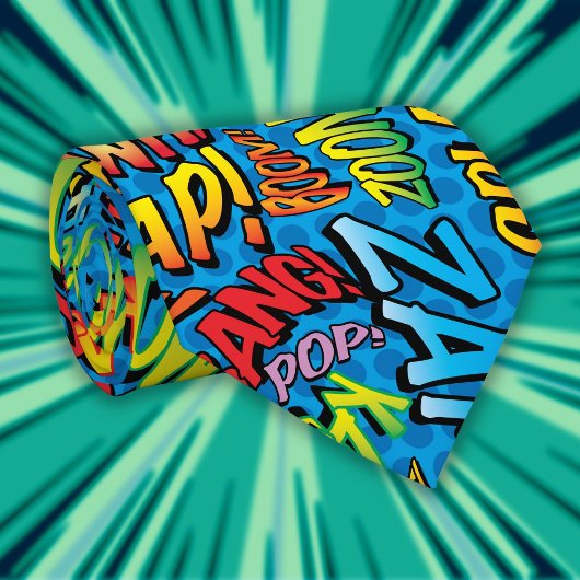 Stripboek Pop Art Klinkt als Superheld Stropdas