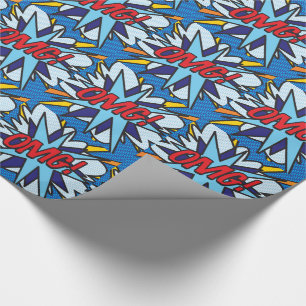 Stripboek Pop Art OMG Cadeaupapier