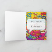 Stripboek Pop Art 💥🎉 Ongelooflijke bruiloft Bedankkaart (Binnen)