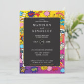 Stripboek Pop Art 💥🎉 Ongelooflijke bruiloft Kaart (Staand voorkant)