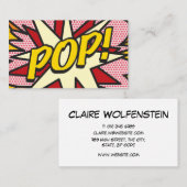 Stripboek Pop Art POP! Visitekaartje (Voorkant / Achterkant)