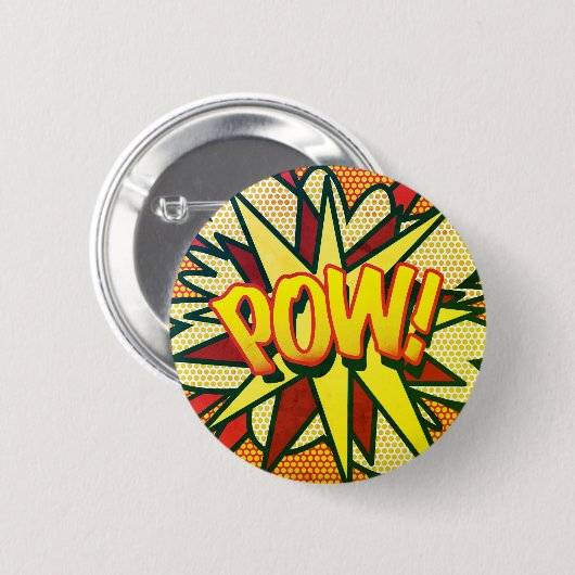 Stripboek Pop Art POW! retro Ronde Button 5,7 Cm (Voorkant /achterkant)