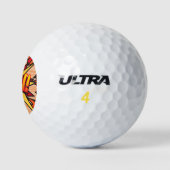 Stripboek Pop Art POW Superheld Golfballen (Logo)