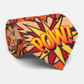 Stripboek Pop Art POW Superheld Stropdas (Opgerold)