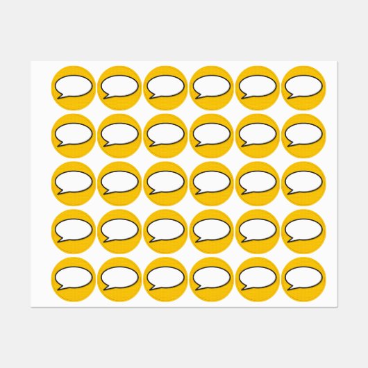 Stripboek Pop Art Praatwolk Labels (Vel)