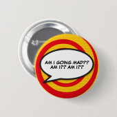 Stripboek Pop Art Praatwolk Ronde Button 5,7 Cm (Voorkant /achterkant)