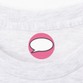 Stripboek Pop Art Praatwolk roze Labels (Aangebracht)