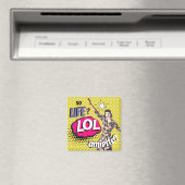 Stripboek Pop Art Retro Dame Grappig Magneet (Insitu (Vaatwasser))