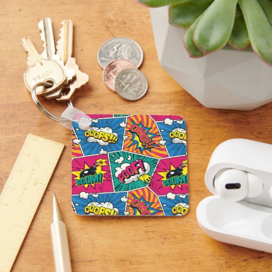 Stripboek Pop Art Sleutelhanger (Bureau)