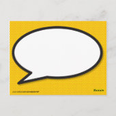 Stripboek Pop Art Speech Bubble 2020 Kalender Briefkaart (Achterkant)