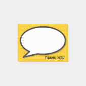 Stripboek Pop Art Spreekwolk Bedankt Post-it® Notes (Voorkant)