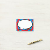 Stripboek Pop Art Spreekwolk Bedankt Post-it® Notes (Op bureau)