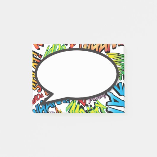 Stripboek Pop Art Spreekwolk Post-it® Notes (Voorkant)