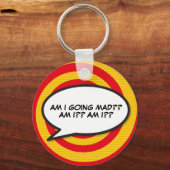 Stripboek Pop Art-spreekwolk Sleutelhanger (Voorkant)