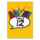 Stripboek Pop Art Tafelnummer (Voorkant)