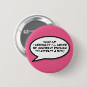 Stripboek Pop Art Tekstballon Ronde Button 5,7 Cm (Voorkant /achterkant)