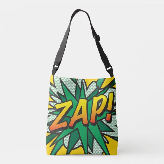 Stripboek Pop Art ZAP! POW! Crossbody Tas (Achterkant)