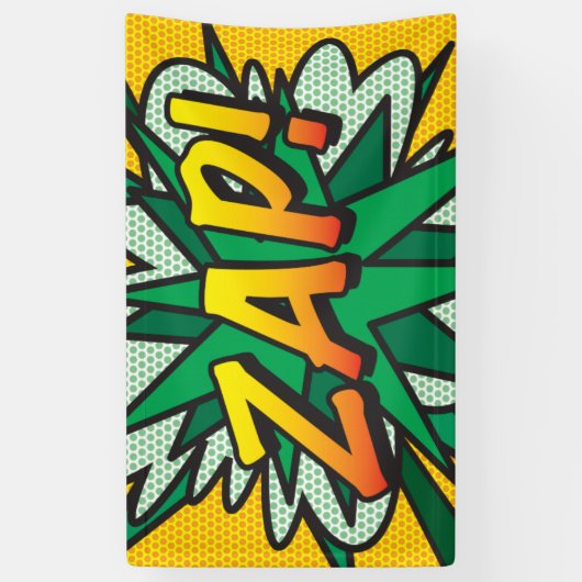 Stripboek Pop Art ZAP! Spandoek (Verticaal)