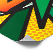 Stripboek Pop Art ZAP Superheld Poster (Hoek)