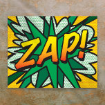 Stripboek Pop Art ZAP Superheld Poster<br><div class="desc">Een cool,  trendy en leuk ontwerp dat de wham,  zap,  pow in je huis,  kantoor en leven brengt. Een geweldig cadeau voor jou,  je vrienden of je familie. Ontworpen door ComicBookPop© op www.zazzle.com/comicbookpop*</div>