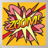Stripboek Pop Art ZOOM Poster (Voorkant)