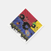 Stripboek Pop Kunst Kleurrijk Verjaardagsfeest Servet (Hoek)