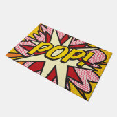 Stripboek POP Trendy Plezier Modern Typografisch Deurmat (Schuin)