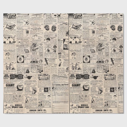  stripboek Rubrieksadvertentie Cadeaupapier (Vlak)