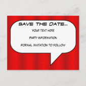 Stripboek Save the Date Briefkaart (Voorkant)