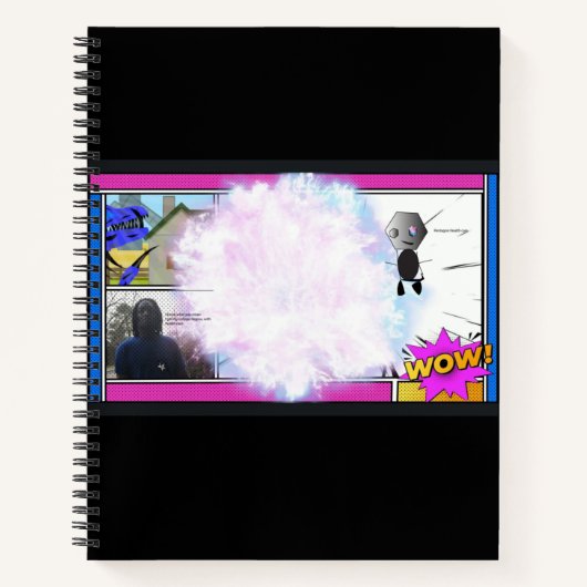 stripboek schoolboek voor onderwijs en kunst notitieboek (Voorkant)