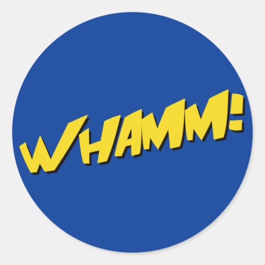 Stripboek Sticker in blauw (Voorkant)