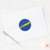Stripboek Sticker in blauw (Envelop)