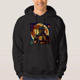 Stripboek Stijl Weerwolf voor Volle Maan Hoodie
