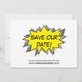 Stripboek Strip Bewaar de datum Save The Date (Achterkant)