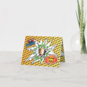 Stripboek Superheld Bedankt kaart (Voorkant)