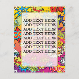 STRIPBOEK SUPERHELD BRUILOFT INFORMATIEKAARTJE