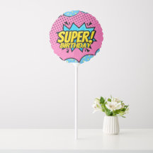 Stripboek superheld meisje verjaardag
