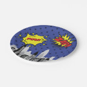 Stripboek Superheld Unique Boy's Papieren Bordje (Gekanteld)