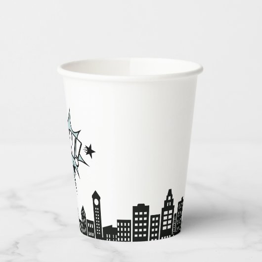 Stripboek Superheld Verjaardag Papieren Bekers (Links)