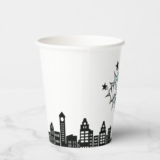 Stripboek Superheld Verjaardag Papieren Bekers (Rechts)