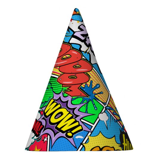 Stripboek Superheld Verjaardagsfeest Feesthoedjes (Rechts)