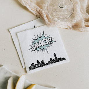 Stripboek Superhero 1e verjaardag Servet