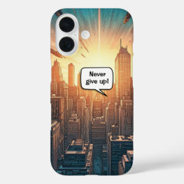 Stripboek thema gepersonaliseerde naam trendy iPhone 16 hoesje