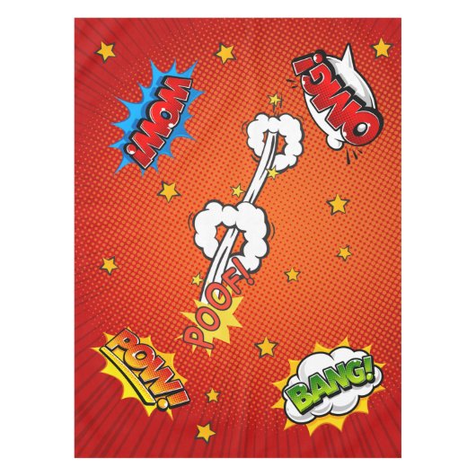 Stripboek Uitroepingen Rood Tafelkleed (Voorkant)