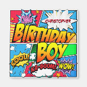 Stripboek Verjaardagsfeestje op maat Magneet (Voorkant)