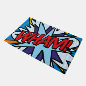 Stripboek WHAM Trendy Leuke Moderne Typografisch Deurmat (Schuin)